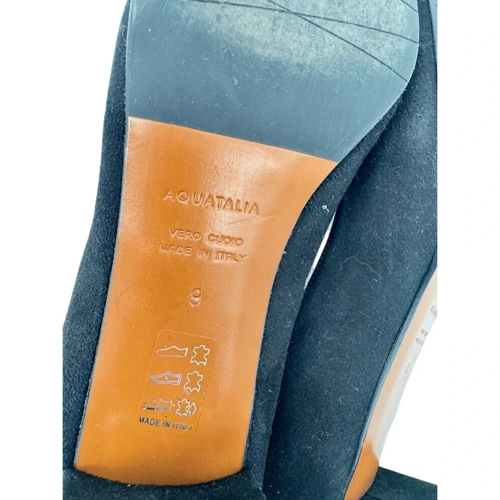 Aquatalia black suede